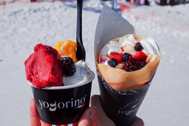Yogorino 的義式冰淇淋與可麗餅